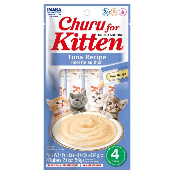 Churu Tuna Recipe For Kitten (4PCS) For Cat Churu Tuna Recipe For Kitten (4PCS) For Cat