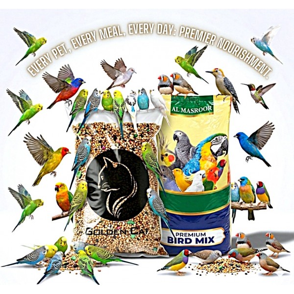 Premium Bird Food Seed Mix – Budgies, Parakeets, Zebra Finches, Lovebirds, Canaries, Cockatiels & Small Parrots – 20kg Bulk Bag