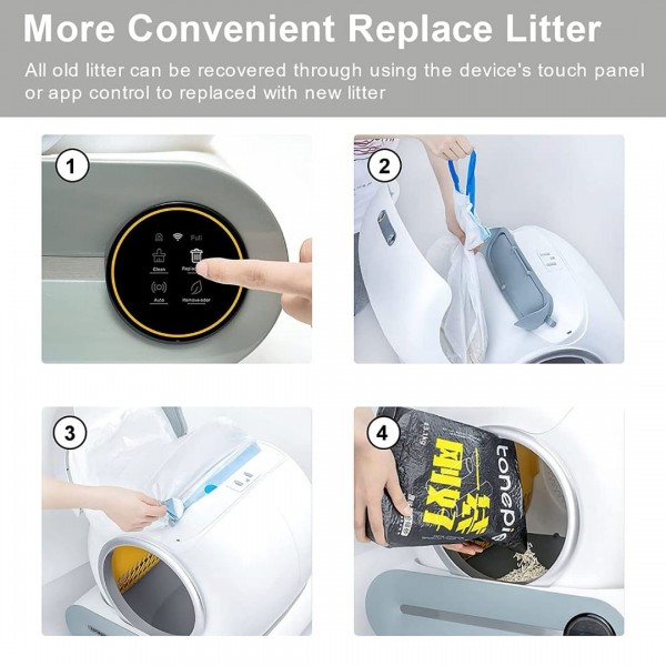 Golden Cat Cat Litter Box, Automatic Smart ( 9L Large )