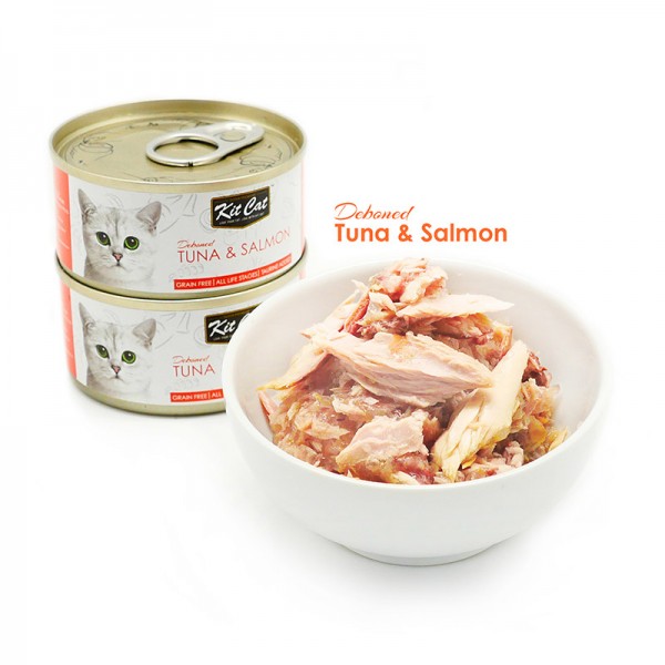 Kit Cat Tuna & Salmon 80g  For Cat