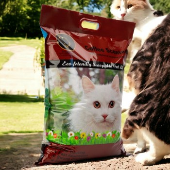GOLDEN CAT CAT LITTER ( 4pcs X 8kg ) Lavender 1 pcs , Lemon 2 pcs , Coffee 1 pcs