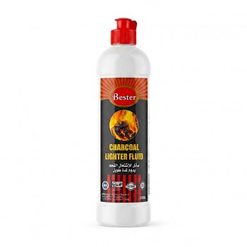 Bester Charcoal Lighter Fluid 500ML, Fast Igniting BBQ Charcoal Starter Fuel for Charcoal Grills, Barbecue, Briquettes, Fire Pits, Outdoor Cooking, Camping and Picnic
