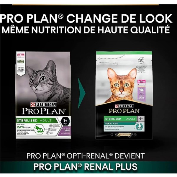 Purina Pro Plan Adult Sterilised Renal Plus Rich in Turkey Dry Cat Food, Kidney & Urinary Support, Weight Control Formula – 10 kg