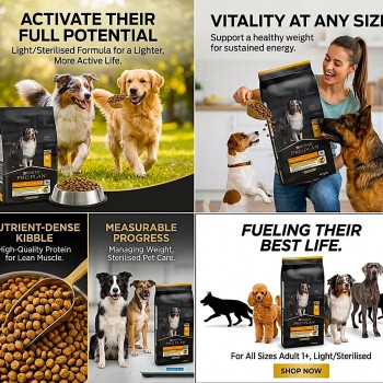 PURINA PRO PLAN Light Sterilised All Sizes Adult Dry Dog Food with Chicken 14kg – High Protein Low Fat OPTIWEIGHT Formula for Weight Management, Lean Muscle Maintenance, Healthy Joints & Hunger Control for Overweight and Sterilised Dogs