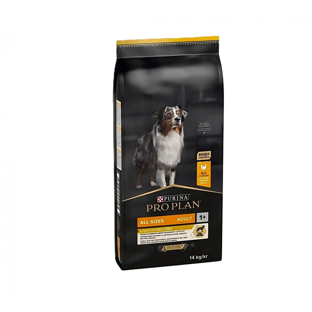 PURINA PRO PLAN Light Sterilised All Sizes Adult Dry Dog Food with ...