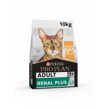 Purina Pro Plan Adult Renal Plus Chicken & Rice Dry Cat Food, Kidney & Immune Support, Adult Cats, 10 KG