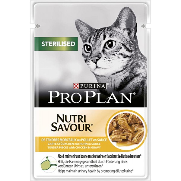 proplan sterilised chicken 1box(26x85g)  For Cat