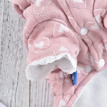 Hong Pet Love Jacket With A Cinched Waist - Pink Large