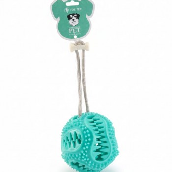 Pets Dog Chew Ball Toy – Durable Interactive Chew & Tug Toy for Dogs | Dental Care, Treat Dispenser, Fetch & Tug Play