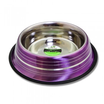 Kumar Steel Cat Dish ( 0.90 L ) - Purple