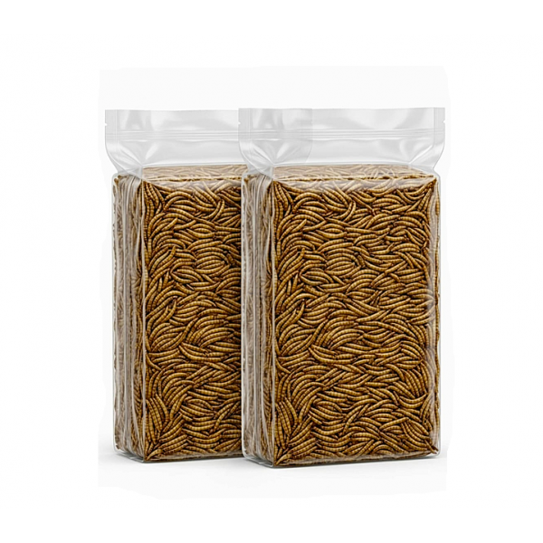 Golden Cat Dried Mealworms Bird Food 10KG (2 x 5KG Sealed Bags) – High Protein Natural Freeze-Dried Feed for Wild Birds, Chickens, Fish, Reptiles & Small Pets