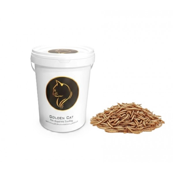 Dried Mealworms are a perfect source of protein for Wild birds, Chicken, Fish, & Reptiles.( 1 KG )