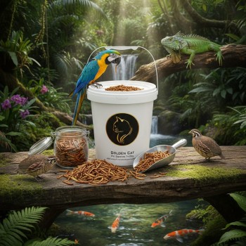 Dried Mealworms are a perfect source of protein for Wild birds, Chicken, Fish, & Reptiles.( 1 KG )