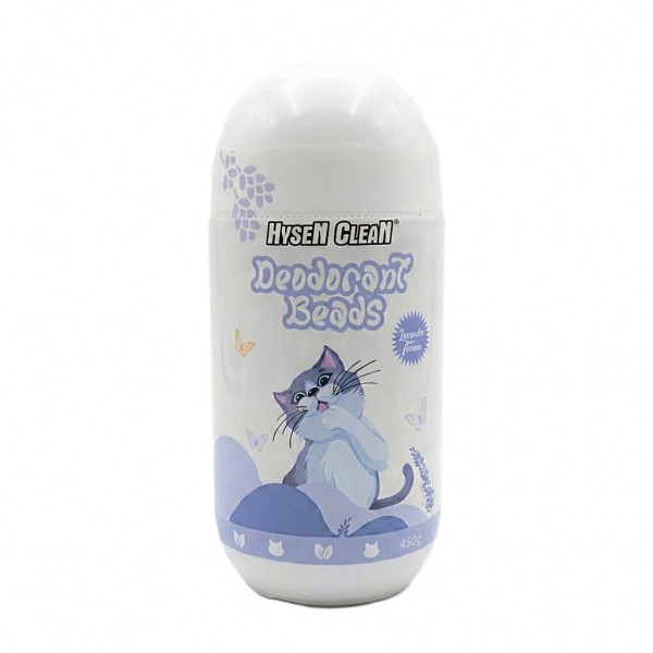 Hysen Clean Cat Litter Deodorant Beads - 450g Lavender