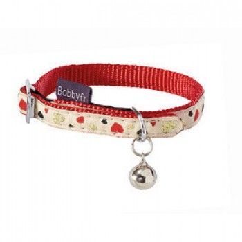 BOBBY-LOVELY CAT COLLAR - RED ( 30 CM ) For Cat & Small Dog BOBBY-LOVELY CAT COLLAR - RED ( 30 CM ) For Cat & Small Dog