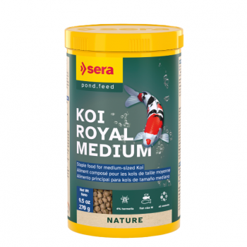 Sera Koi Royal Medium Nature 1000ml – Premium Staple Food for Koi (12–25 cm) | Floating Granules for Balanced Growth & Strong Immunity