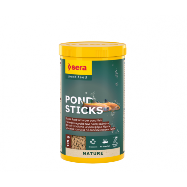 Sera Pond Sticks Nature 1000 ML – Natural Floating Staple Food for Koi, Goldfish & Large Pond Fish | Preservative-Free, Year-Round Nutrition
