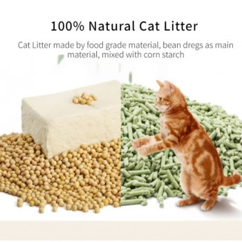 Pets Club Soya Bean Clumping Cat Litter Original 7L (2.5 Kg) – 100% Biodegradable Eco-Friendly Soy-Based Cat Litter, Quick Clumping, Flushable, 99.9% Dust Free, Strong Odor Control, Safe for Kittens & Adult Cats