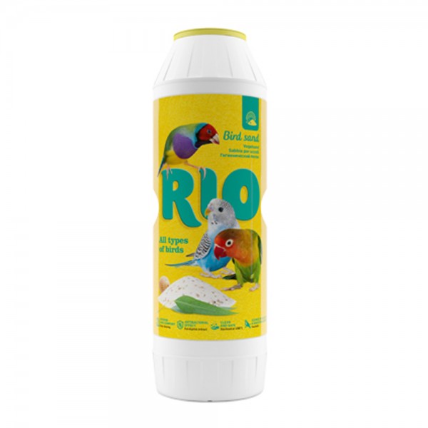 RIO bird sand with eucalyptus extract and seashells 2kg RIO bird sand with eucalyptus extract and seashells 2kg