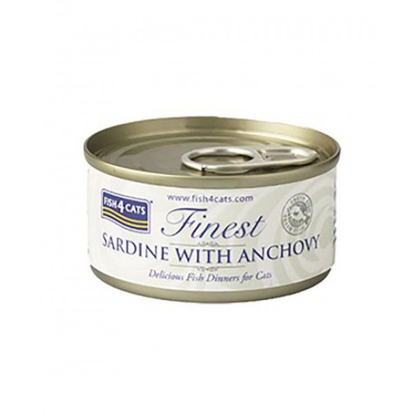 Fish4Cats Sardine with Anchovy Wet Food 70G For Cat