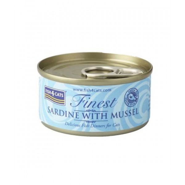 Fish4Cats Sardine with Mussel Wet Food 70g For Cat