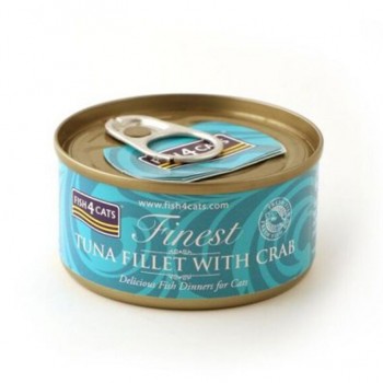 Fish4Cats Finest Tuna Fillet with Crab Wet Cat Food 70g