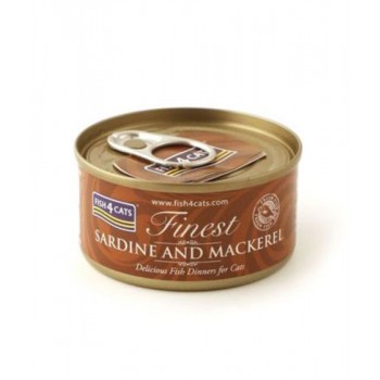 Fish4Cats Sardine with Mackerel Wet Food 70g For Cat Fish4Cats Sardine with Mackerel Wet Food 70g For Cat