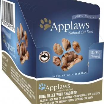APPLAWS TUNA WITH SEABREAM 1 BOX-12 PS ( 70 G ) CAT FOOD