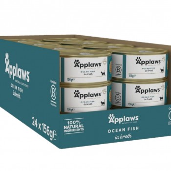 Applaws Ocean Fish Adult Wet Cat Food 156g X 24 pcs ( 1 box )