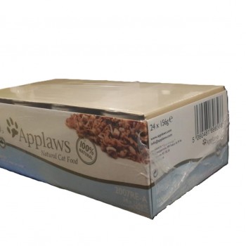 Applaws Tuna Fillet with Cheese Adult Wet Cat Food 156g X 24 Pcs ( 1 Box )