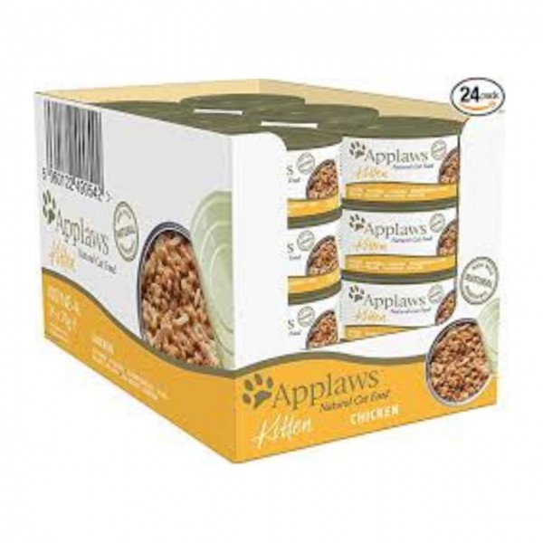 Applaws Kitten ChickenTin 1 Box ( 24X70g ) For Cat