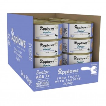 Applaws Cat Senior Tuna Sardines 1BOX-24PCS (70g) For Cat