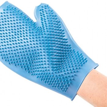 Flamingo Rubber Dog Grooming Glove