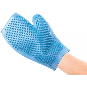 Flamingo Rubber Dog Grooming Glove