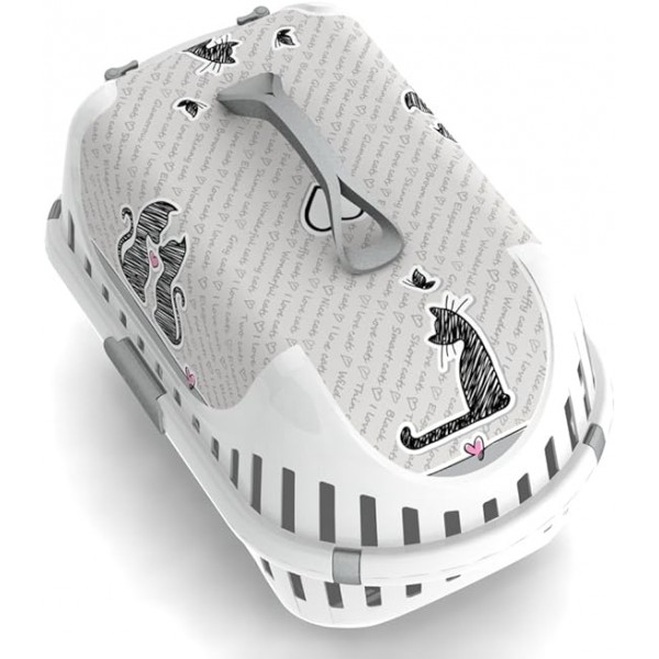 Trendy Runner Plastic Door – Speckled Grey – Cats In Love