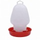 Small Chicken & Bird Water Feeder Tank 3L – Durable Poultry Drinker with Gravity Flow System, Anti-Spill Base, Easy Refill Handle – Ideal for Chickens, Chicks, Pigeons & Small Birds – Available in Red, Green & Blue (Choose Your Color)