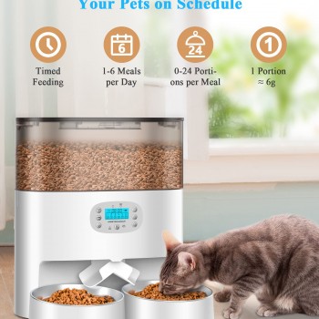 Automatic Cat Feeder, HoneyGuaridan ( 6L )