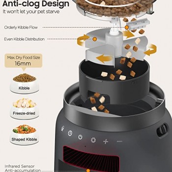 TIVRAY AUTOMATIC CAT FEEDERS Coffee color( 4.2 L ) TIVRAY AUTOMATIC CAT FEEDERS Coffee color( 4.2 L )