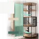 Golden Cat Luxury Panoramic Glass Cat Villa & Indoor Cat House 80×80×188 cm | Premium Elm Wood Multi-Level Cat Cage Cabinet with Tempered Glass, Climbing Platforms, Soft Ladders & Scratching Areas