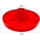 Large Outdoor Poultry Water Dispenser Base, Weather-Resistant Plastic, Red