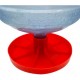 Large Outdoor Poultry Water Dispenser Base, Weather-Resistant Plastic, Red