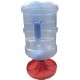 Large Outdoor Poultry Water Dispenser Base, Weather-Resistant Plastic, Red