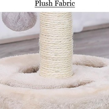 Golden Cat,Cats Scratching Post Tower,Cat Tree (Color white)