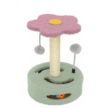 Golden Cat,Cats Scratching Post Tower,Cat Tree (Color Pink)