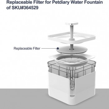 Features easily replaceable filters and sponges 1PCS