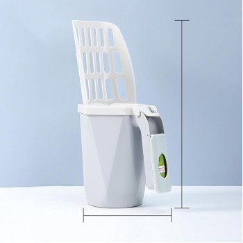 Cat Litter Scoop with HolderShovel with  15 Refill Bags( Medium )