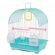 Golden Cat Premium Green Bird Cage 30 x 26 x 38 cm – Decorative Birdcage with Removable Cleaning Tray, Feeding Cups, Wooden Perches, Secure Lock Door & Carry Handle for Budgies, Lovebirds, Finches, Canaries & Small Birds