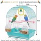 Golden Cat Premium Green Bird Cage 30 x 26 x 38 cm – Decorative Birdcage with Removable Cleaning Tray, Feeding Cups, Wooden Perches, Secure Lock Door & Carry Handle for Budgies, Lovebirds, Finches, Canaries & Small Birds