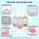 Golden Cat Round Bird Cage for Small Birds Pink and White 50 cm Hanging Cage with Adjustable Perches Detachable Feeders and Removable Tray