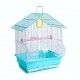 Golden Cat Premium House-Shaped Bird Cage for Budgies, Parakeets, Lovebirds & Small Cockatiels, Durable Powder-Coated Wire Cage with Removable Tray, 2 Adjustable Perches & 2 External Feeding Cups, Light Blue & White, L30 x W27 x H39 cm Golden Cat Premium House-Shaped Bird Cage for Budgies, Parakeets, Lovebirds & Small Cockatiels, Durable Powder-Coated Wire Cage with Removable Tray, 2 Adjustable Perches & 2 External Feeding Cups, Light Blue & White, L30 x W27 x H39 cm